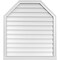 Ekena Millwork Octagonal Top Surface Mount PVC Gable Vent w/ 2"W x 2"P Brickmould Sill Frame, 34"W x 38"H GVPOT34X3803SN - alternate 1